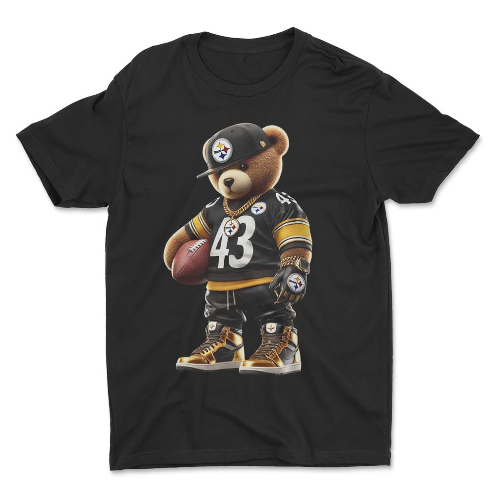 Pittsburgh T-Shirt , Hip Hop Bear T-Shirt Unisex T-Shirt XXL