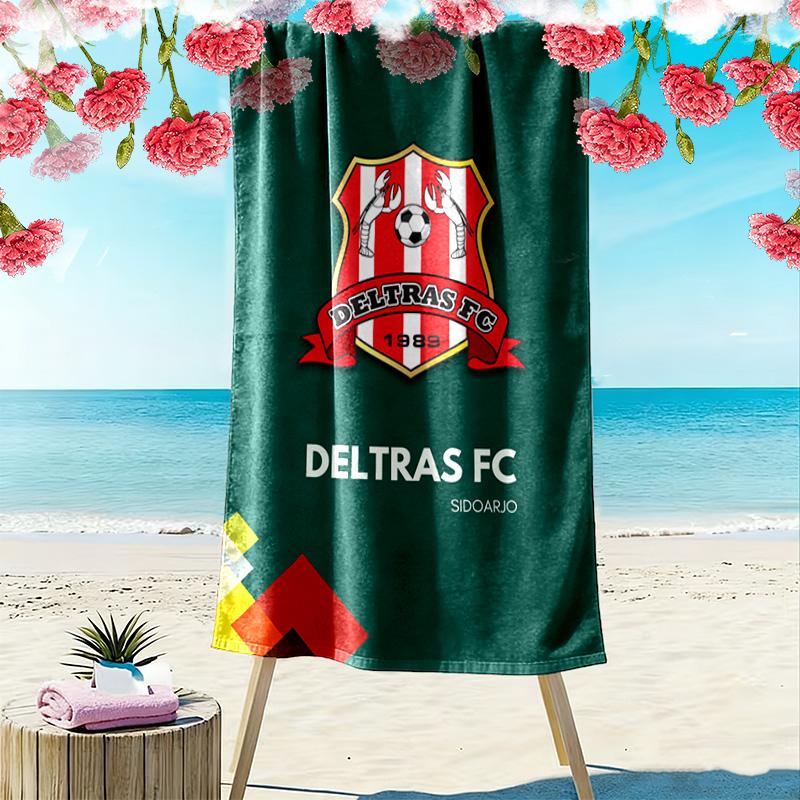 Deltras Fc Print Strandlaken, Groot Zacht Sneldrogend Handdoek voor Strand Camping Zwemmen