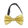 Fashion Shiny Paillette Sequins Bowtie Adjustable Dance Bowknot Stage Performance Tie Neck Decoration Necktie Compere