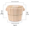 Fir Wood Steaming Rice Bucket