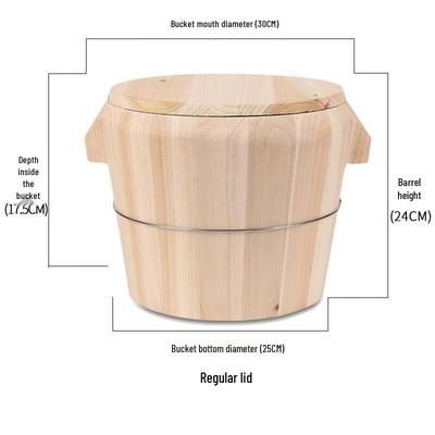 Fir Wood Steaming Rice Bucket