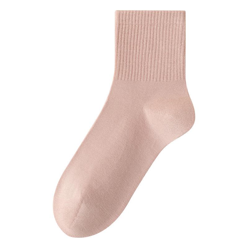 Female Autumn and Winter Pure Cotton 7A Antibacterial All Kinds of Anti Odor Boneless Month Socks