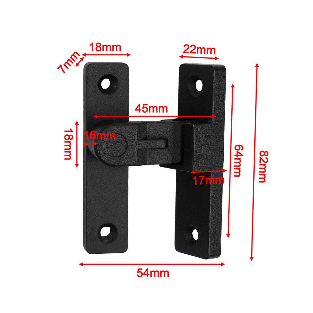 Door Lock Bolt Sliding 5 Color Option 90 Degree Accessories Door Buckle Zinc Alloy Complicated Procedures Zinc Alloy