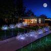 1pc 150 LED For Garden Patio Fireworks Lights Halloween Solar Christmas Stake Lamp Outdoor Landscape Decor Waterproof