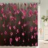 3D Flower Sunflower Plant Leaf Printed Shower Curtains Bathroom Curtain Frabic Waterproof Polyester Bathtub Screen With 12 Hooks