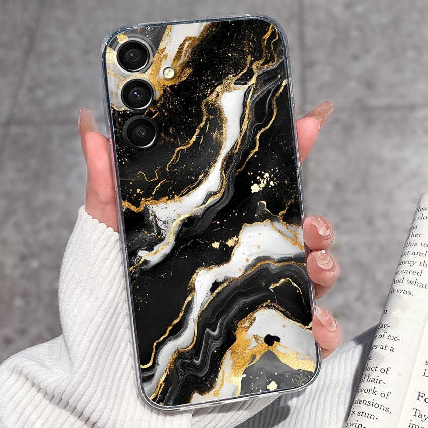 Casing For Samsung A16 A17 A15 A14 A13 A12 A10 A26 A25 A24 A23 A22 Phone Cover Cute Penguin Pattern Transparent Silicone Shell For Samsung Bumper Case