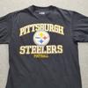 Unisex Shirt Cotton Oversize Large Size New Pittsburgh Steelers Football NFL Men's Medium Black Graphic Shirt