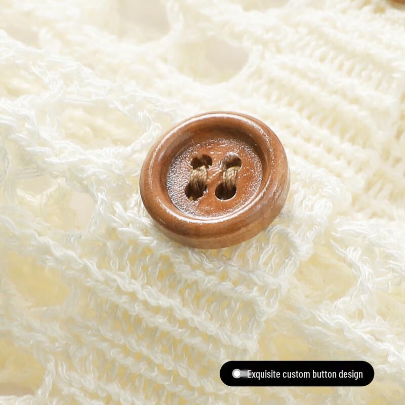 FivePlus Women's Hollow Knit Long Sleeve Summer Cardigan