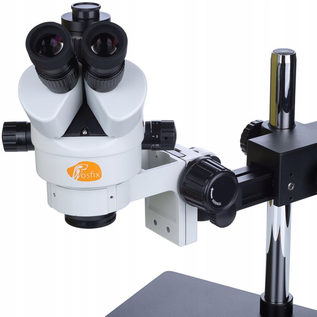 Rosfix Mikroskop Stereoskopowy Trinokularowy Pavo Pro MSPP-T-UDMS1 – Zakres Powiększenia 7x-270x | Oświetlacz 56xLED | Soczewka 0,5x