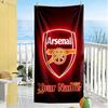 Arsenal F.c. Customize Text Beach Towel High Absorbency & Quick-Dry Suitable for Sports Travel Swimming Yoga Bathroom Beach And Pool