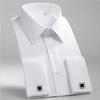 6XL Men's French Cuff Dress Shirt Long Sleeve Winged Collar Dress Shirt Men's Wingtip Tuxedo Formal Shirts Party Dinner Wedding