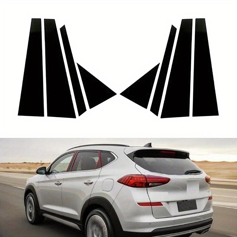 8 pezzi Adatti per Hyundai Tucson (TL) 2016 2017 2018 2019 2020 2021 Nero Lucido Montante Posto Finestra Porta Copertura Rivestimento Decorazione Adesivi