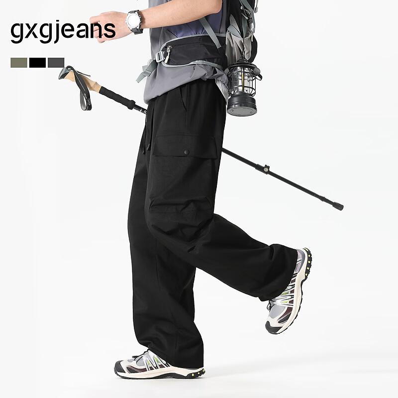 

Мужские рабочие парашютные брюки GXGJEANS с 3D-карманами XL (32)