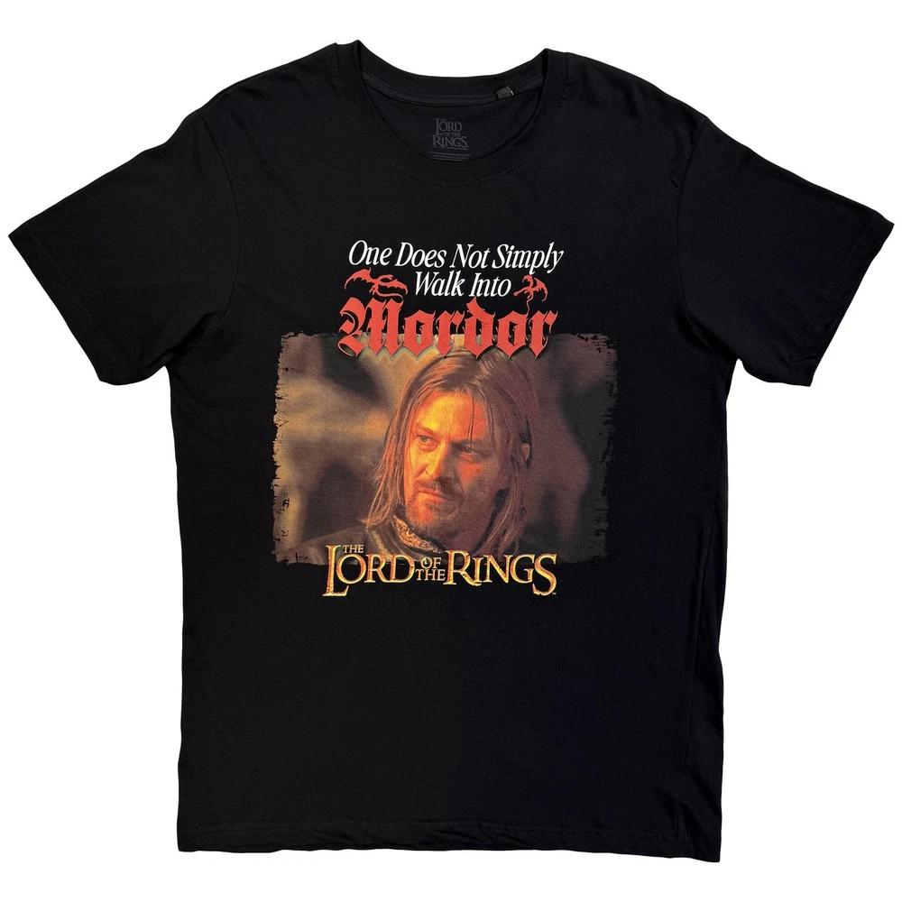 Lord Of The Rings Mordor Medieval Text Tee Tshirt Unisexs