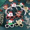 Christmas Reindeer Glasses Headband Prop for Party Dress-Up
