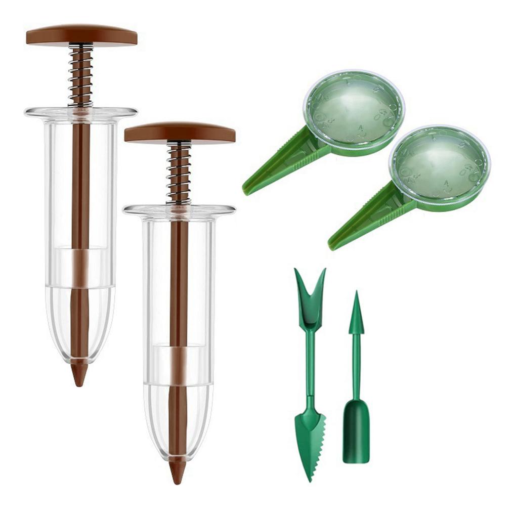 Hand Sowing Tool Mini Seeder Set Manual Seeds Dispenser Handheld Garden Sower And Dibber Planting Tool for Tiny Seeds Gardeners
