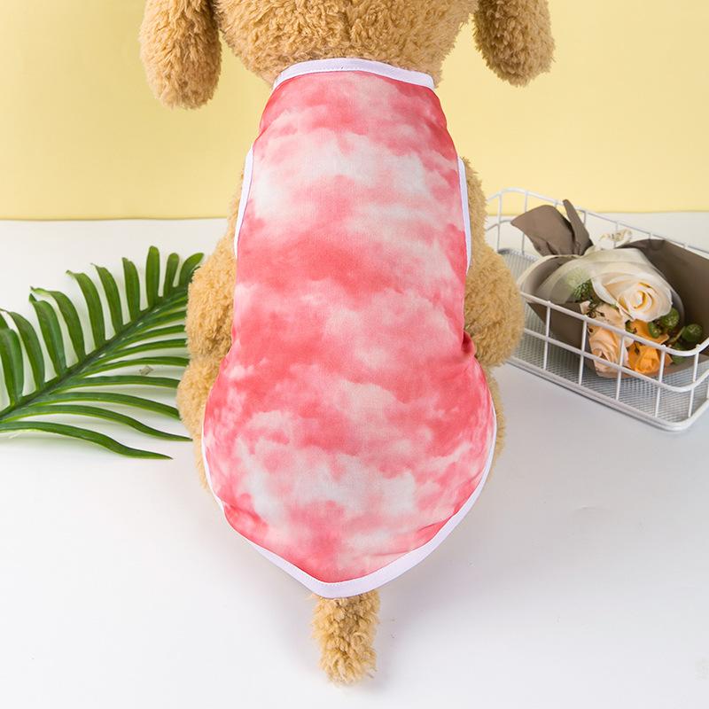 Pet Clothes, Teddy Golden Retriever Cartoon Vest, Large, Medium and Small Dog, Cat Summer Clothes, Dog Clothes