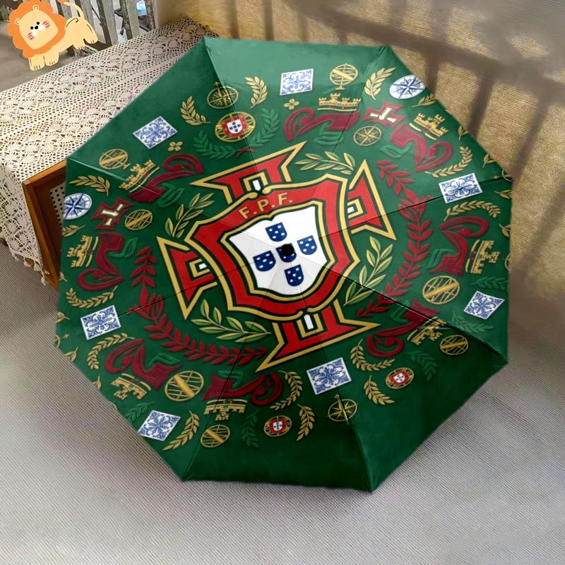 Portuguese Heritage Emblem Folding umbrella Umbrella Suitable for all seasons printing Sun umbrella Gift