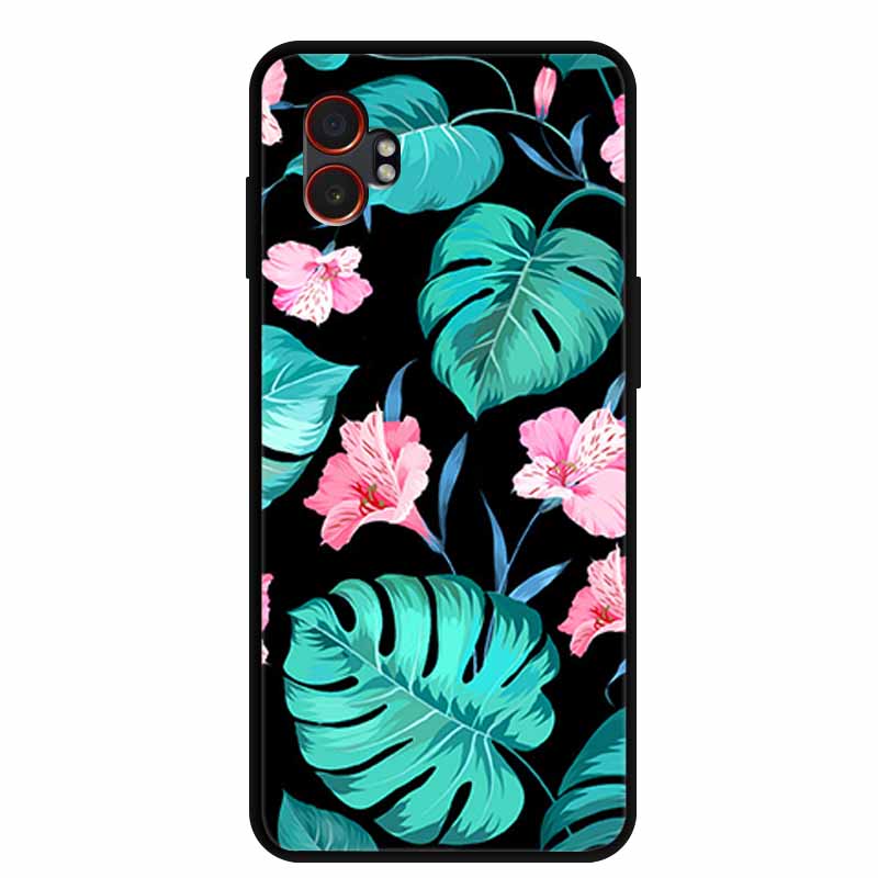 For Samsung XCover7 Pro 3D Case Soft TPUSilicone Bumper Protector Relief Flower Emboss Phone Cover Funda Galaxy XCover 7 Pro