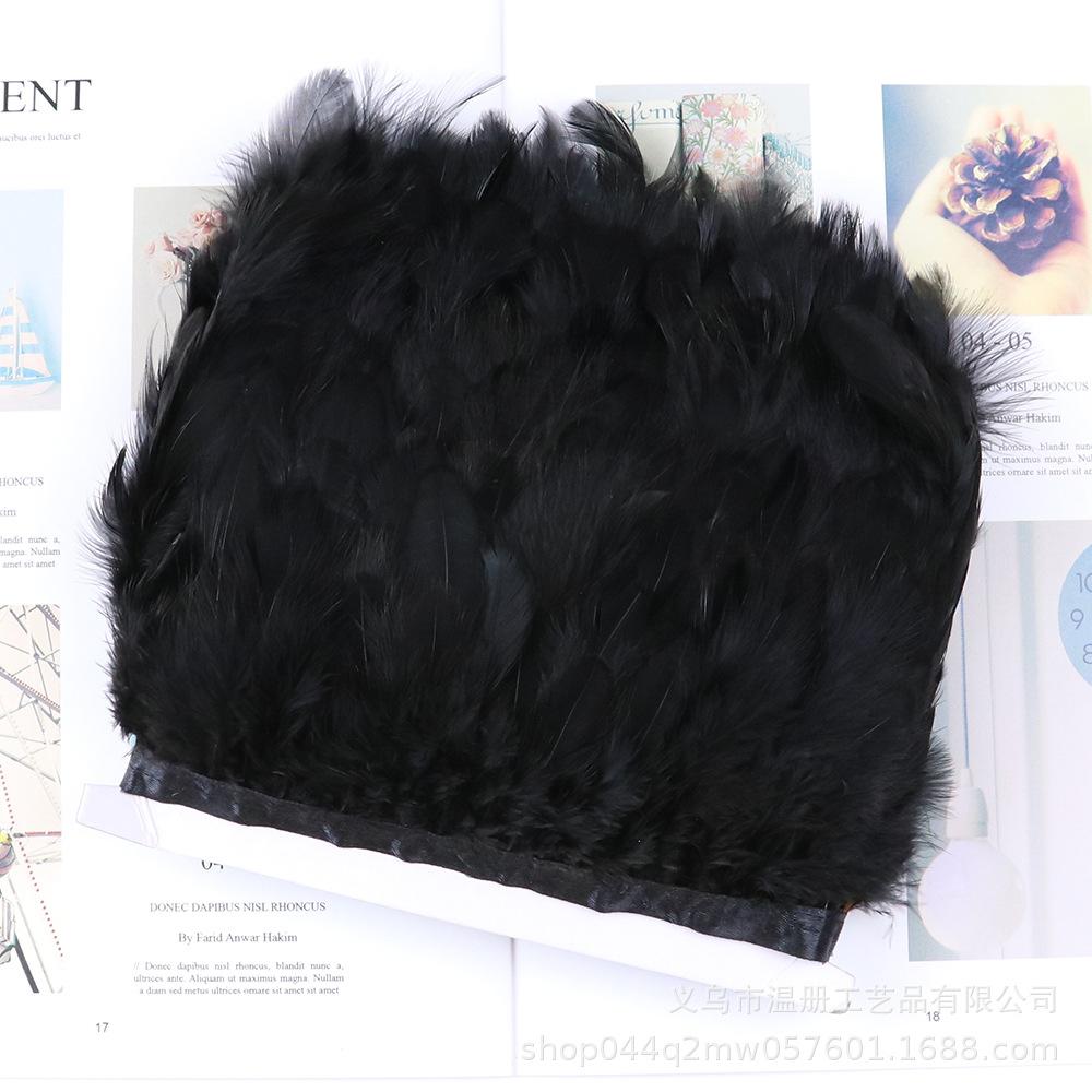 8-10Cm Woman Hair Cloth Edge Dress Skirt Chicken Feather Lace Jewelry Diy Material Stage Performance Color