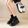 Female Shoes On Sale 2025 New Lace Up Women's Pumps Autumn Round Toe Solid Mary Jane Mid Heel Water Proof Dress Work Loafers