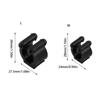 5Pcs Portable Fishing Rod Clip Club Fishing Poles Storage Rack Clamps Holder Billiards Snooker Cue Locating Clip