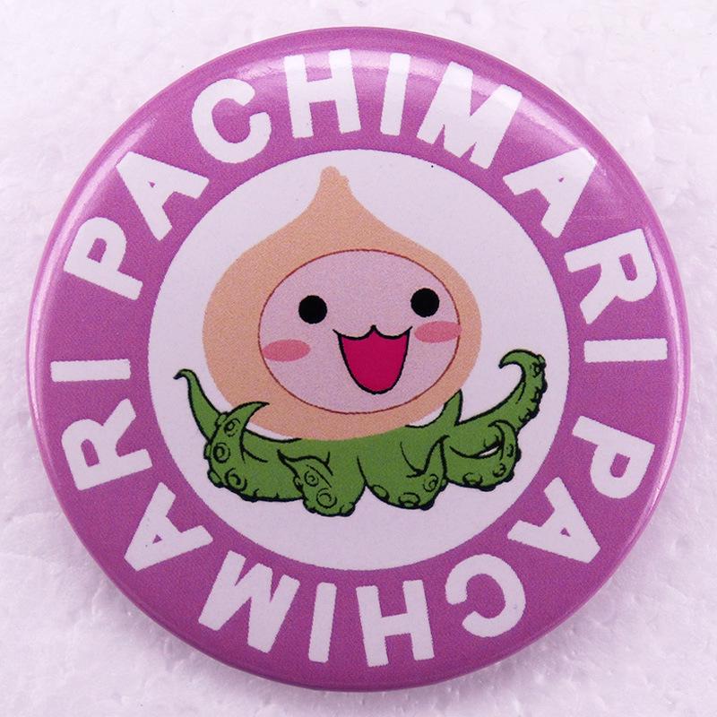 Cartoon Octopus Tentacle Pin Brooch - Overwatch Game Tinplate Badge