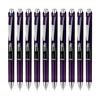 Pentel EnerGel Gel Ink Retractable Pen, 0.5mm, Bordeaux Black, 10-Pack