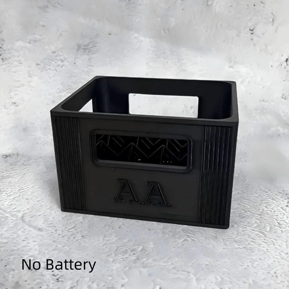 

30/20 Compartments AAA/AA Battery Storage Box Stackable Design Battery Storage Organizer Gift AA Black