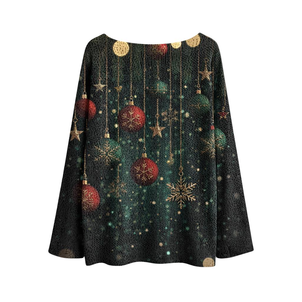 Women's Round Neck Lightweight Sweater Casual Long Sleeve Knit Pullover
