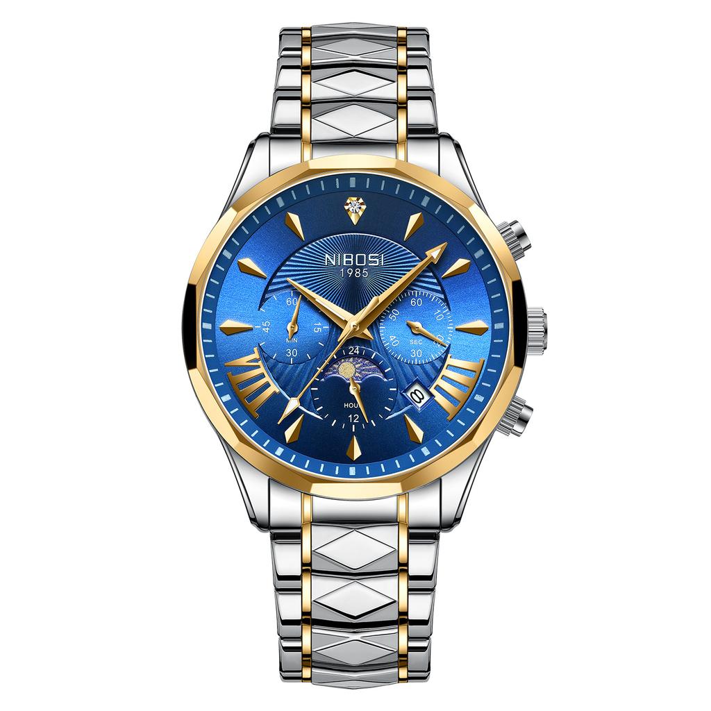 Fashion Men'S Watch Waterproof Luminous Calendar Quartz Watch Live Broadcast Popular Watch