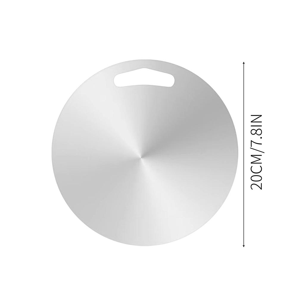 Cutting Boards For Kitchen Stainless Board 304 Steel Double Sided Food Grade Portable Round Fruit Meat Chopping