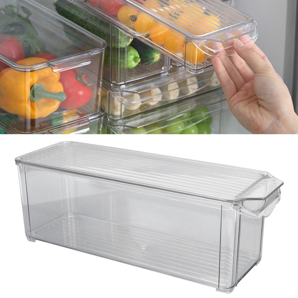 Transparent Clear Organizing Bin Plastic Storage Container Organizer Bin  Kitchen