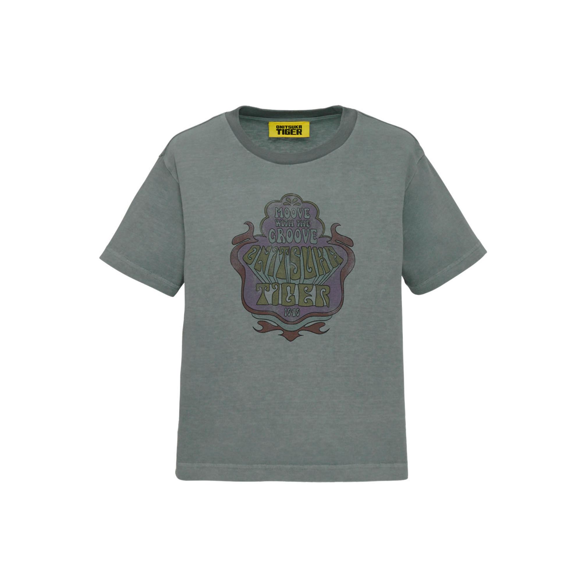 

Onitsuka Tiger Denivita Series Ws Graphic Tee Ss26 Regular Short Sleeve T-Shirt Women tops Gray 2182B648-020 S