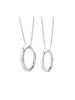 [LinnWell] Amazon Exclusive Brand Men's Necklace Women's Necklace Sterling Silver 925 Pure Silver Popular Ring Couple Necklace Simple Stylish Ring