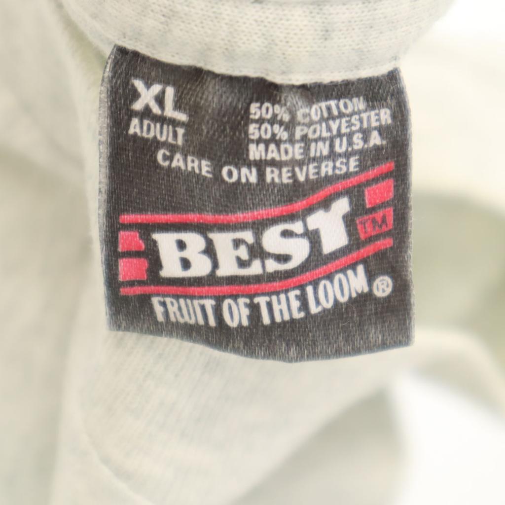 FRUIT OF THE LOOM BEST 90s Made In USA Old Buck Fishing Print Short Sleeve T-shirt Men's Used