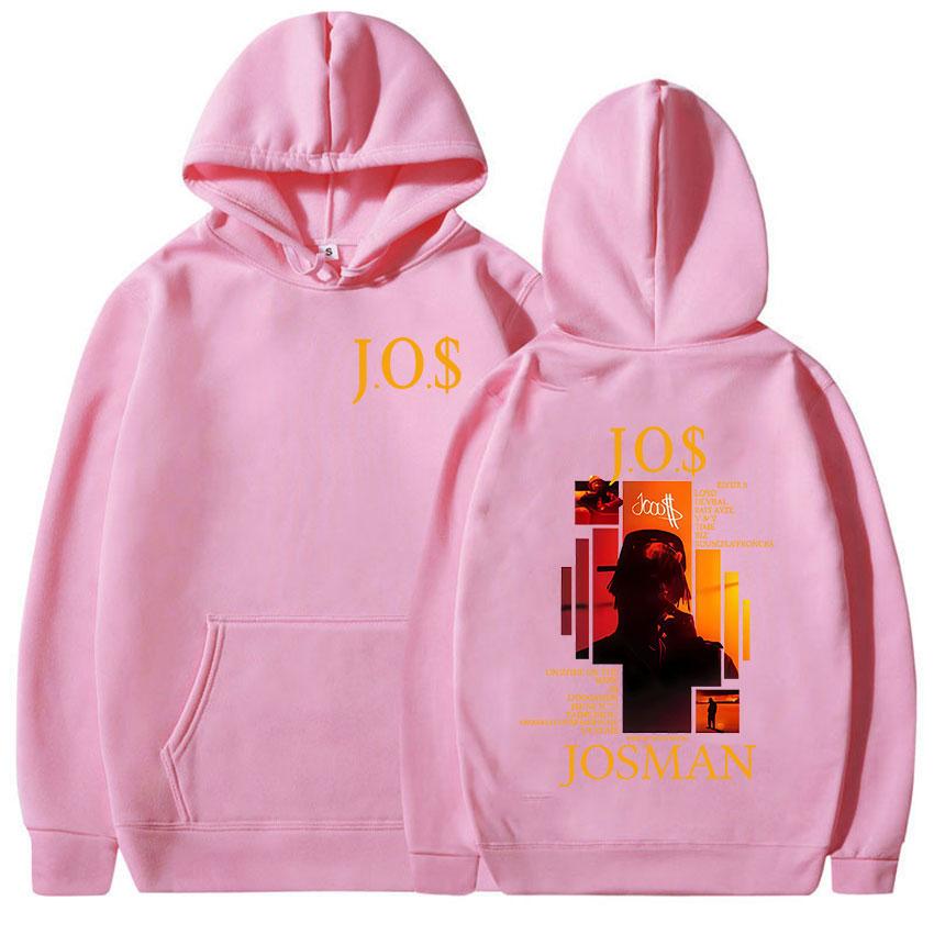 Rapper Josman J.O.$ Tour Album 2025 Graphic Hoodie Men's Fashion Retro Long Sleeve Sweatshirt Hip Hop Pullover Hooded Streetwear