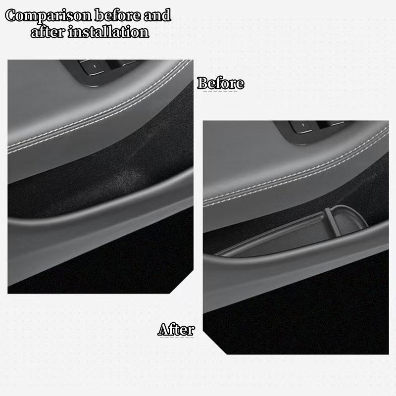 For Tesla Model YL Six Seat 2026 Car Door Slot Storage Pad TPE Center Console Water Cup Holder Mat Organizer Tray Car Accessorie
