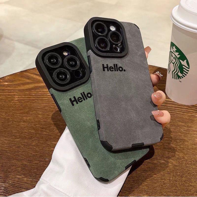 Hello Minimalist English Case for iPhone 16 Pro: Durable Full-Cover Dirt-Resistant Soft Shell
