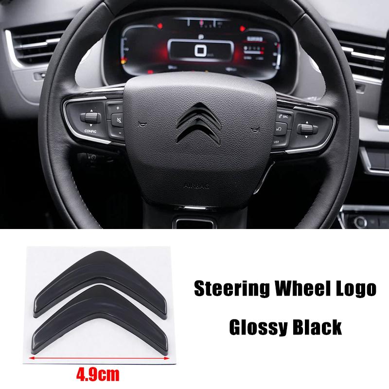 Metalowe Emblematy Odznaki Przód Tył Samochodu Odznaka Kierownicy dla Citroën C1 C2 C3 C4 C5 Elysee Picasso Zamienne Logo Akcesoria