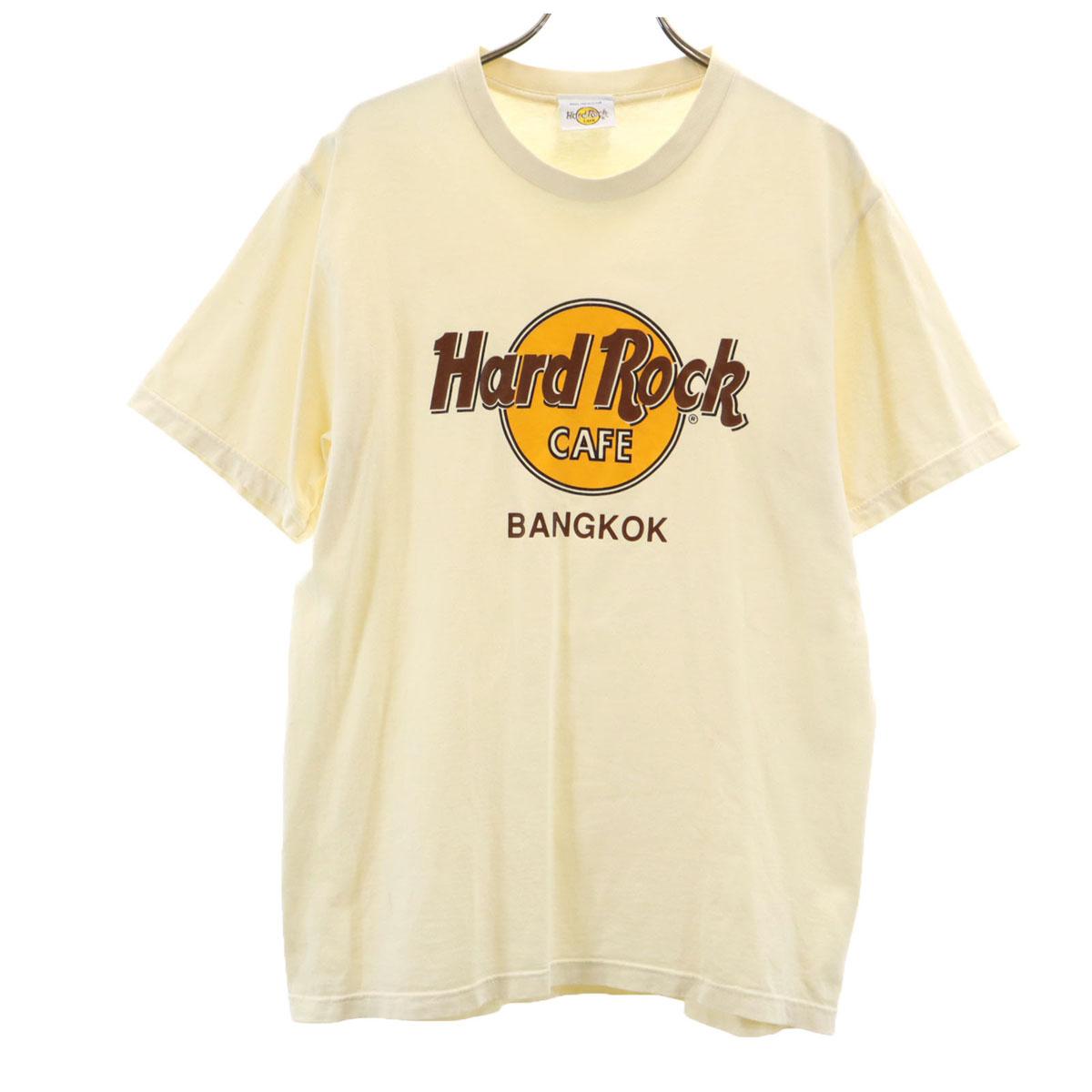 

HARD ROCK CAFE Made in USA Short sleeve T-shirt Yellow Men s Used