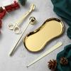 Candle Care Kit Stainless Steel Candle Wick Trimmer Cutter Snuffer Dipper 4Pcs Rose Gold