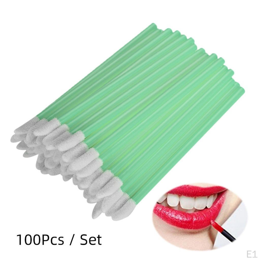 100PCS Disposable Applicators Wands Makeup Lip Brushes