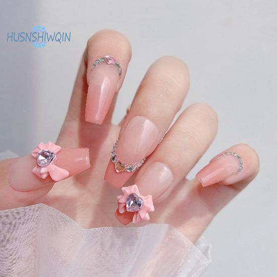 10ks Bow Nail Charms Dragon Heart Resin 3D Ekologické kosmetické doplňky pro krásné a okouzlující nehty