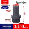 UPVC Pagoda Quick Connect Hose Reducing Fitting - Straight Male Thread (PVC-U)