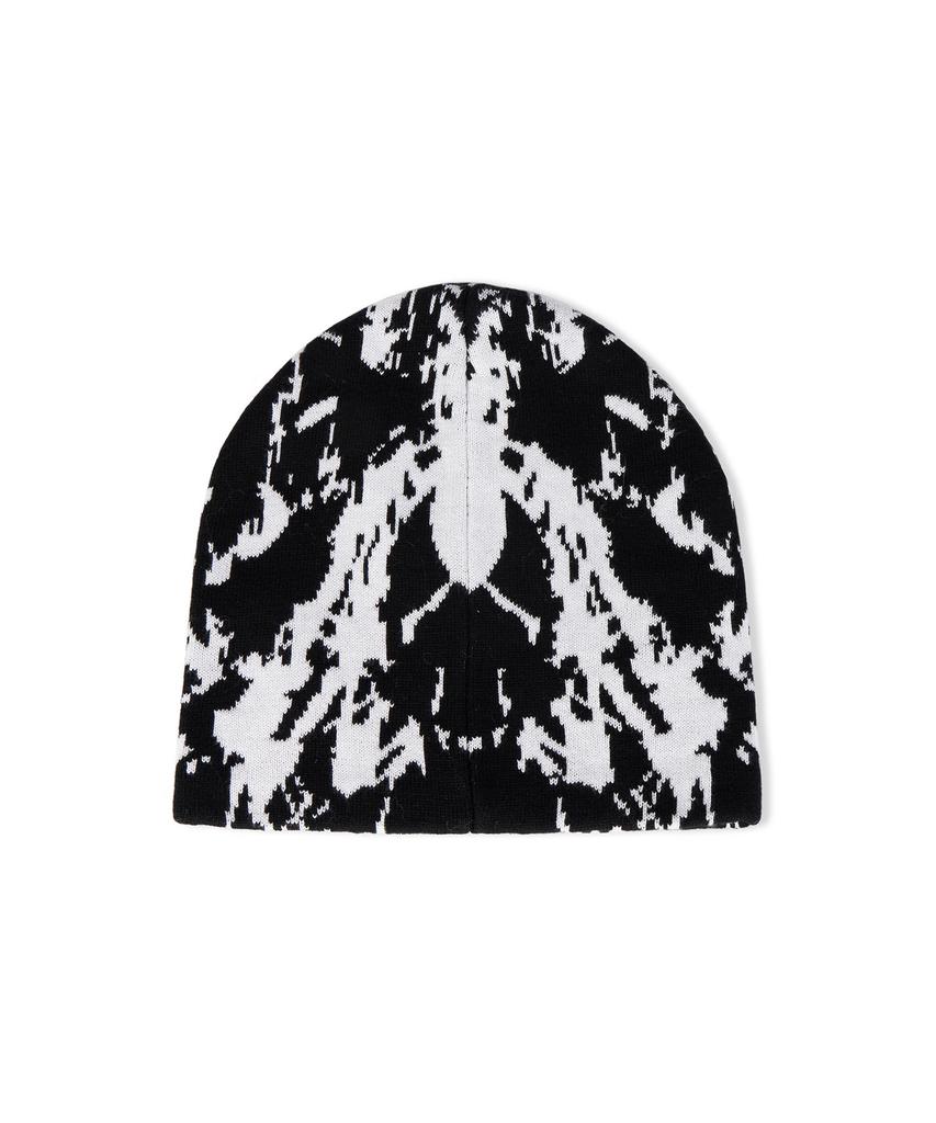 Bajal Va Spread Square Jacquard Beanie White