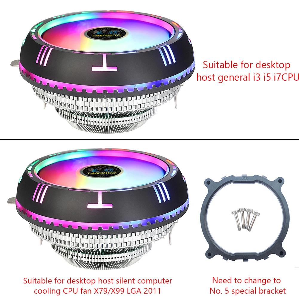 CPU Air Cooler with 90mm RGB Fan PC Cooling Radiator For Intel LGA 1200 1150 1151 1155 1156 775 1366 2011 X79 AMD AM4 AM3+
