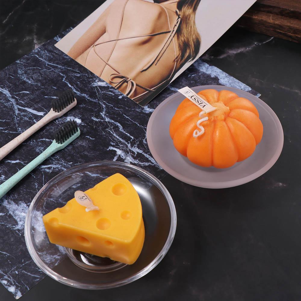 Clear Matte Glass Soap Dish Round Glass Keep Soap Bars Dry Transparent Glass Soap Box Extend Soap Life Creative Soap Holder