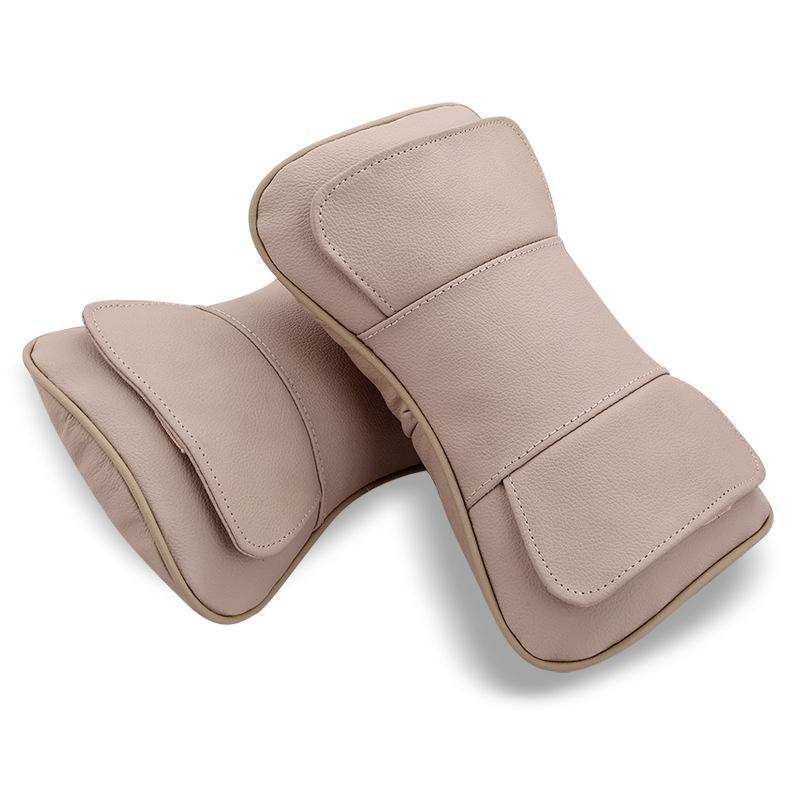 Leather Car Seat Headrest Pillow For
