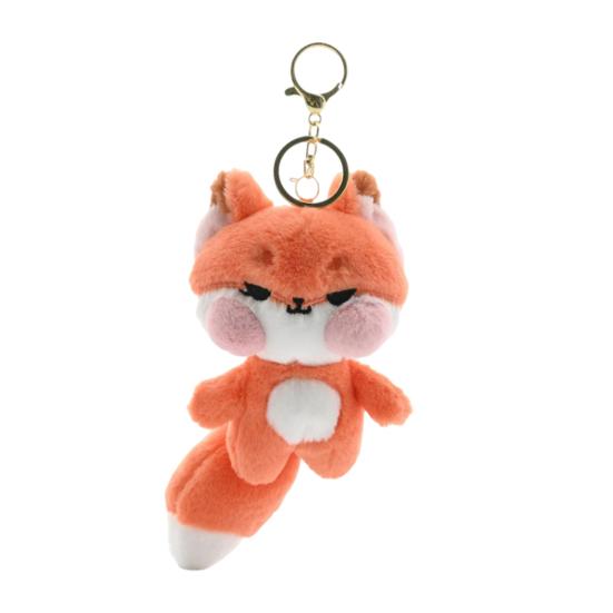 

Плюшевый брелок с розовой щекой и лисой, чучело, кукла, брелок для ключей, сделай сам, сумка, подвеска, украшение для рюкзака, подарок на день рождения для детей и взрослых Fox